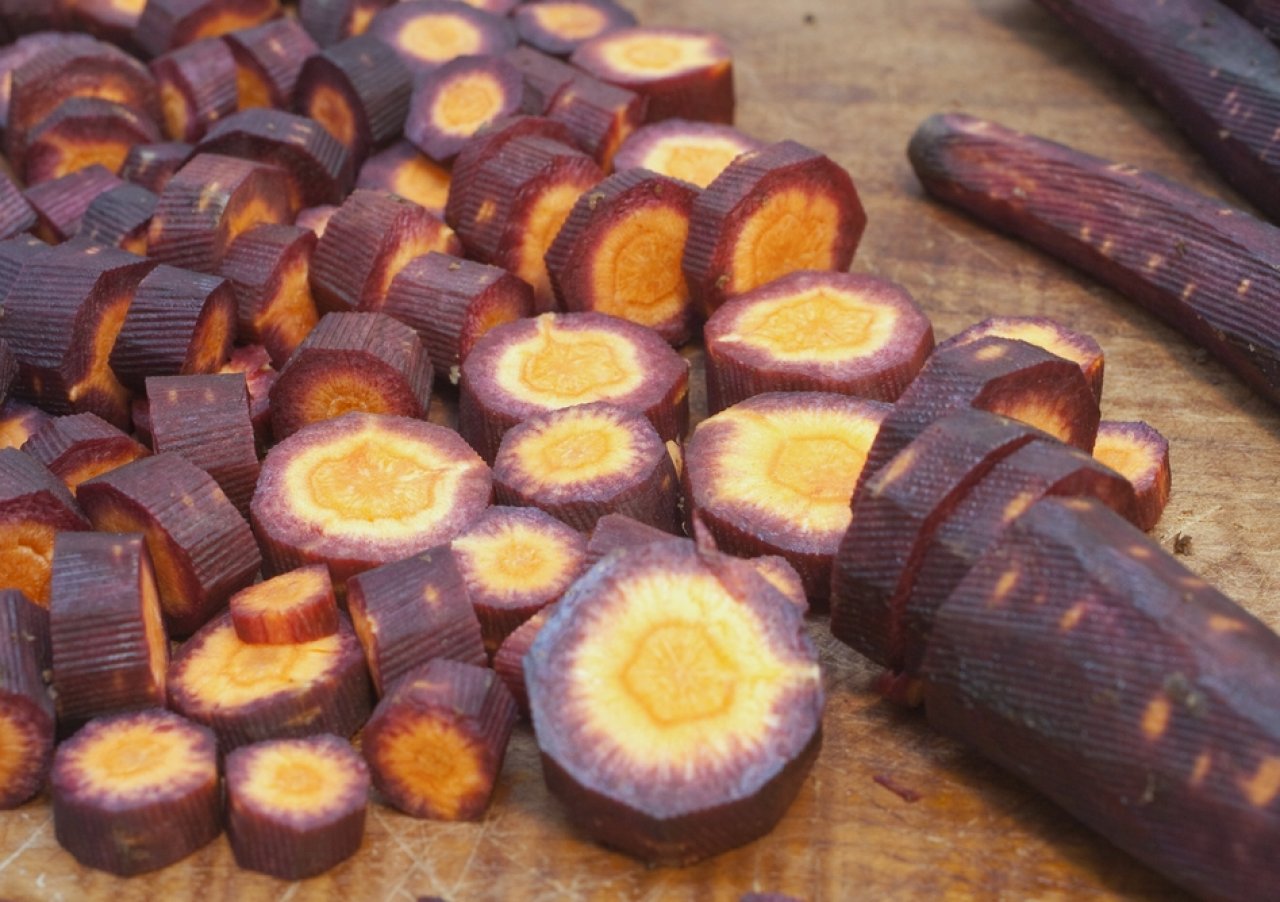 Первые сорта моркови были фиолетовыми