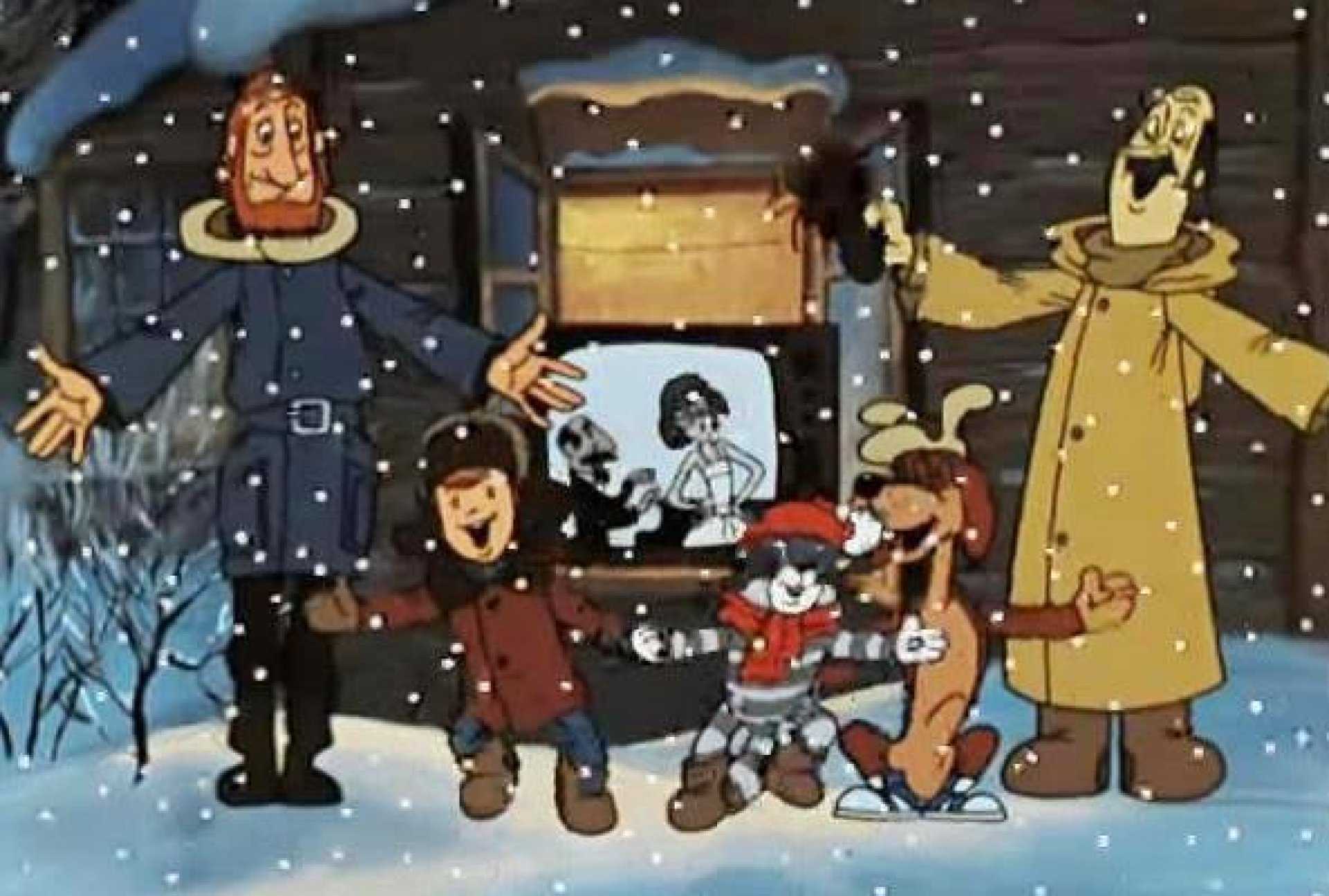 Кабы ч. Простоквашино 1978 Союзмультфильм. Зима в Простоквашино кабы не было зимы.